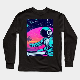 Astronaut DJ In Space Long Sleeve T-Shirt